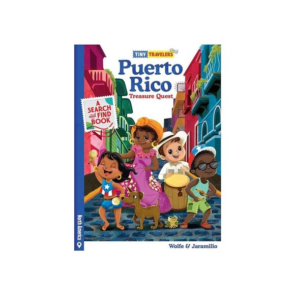 Tiny Travelers Puerto Rico Hard Cover Book - Picture 1 of 4